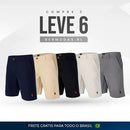 Kit 6 Bermudas de Sarja Masculina - Mescladas - (Promoção de Outubro)