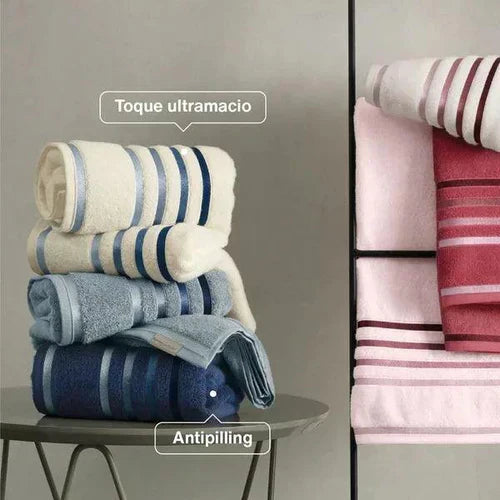 10 Peças Toalhas Banho Gigante Fio Penteado Lumina Kit [SOMENTE HOJE]