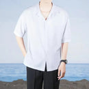 Camisa Masculina de Seda Premium