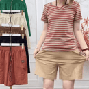 (Super Promo: Compre 2 Leve 3) Shorts Clarisse em Sarja com Cintura Elástica e Caimento Soltinho