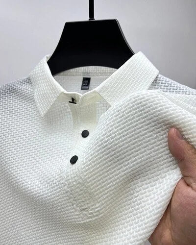 Polo Masculina Texturizada Elegance