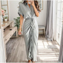 Vestido Elysia em Malha Turca com Amarração Frontal