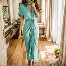 Vestido Elysia em Malha Turca com Amarração Frontal