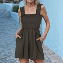 Macacão Bethania com Cintura Franzida e Bolsos Discretos