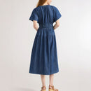 Vestido Montenegro em Algodão Texturizado com Modelagem Confortável