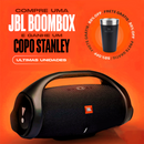Caixa Boombox 2 a prova D'Água Bluetooth + Copo Térmico 473 ml