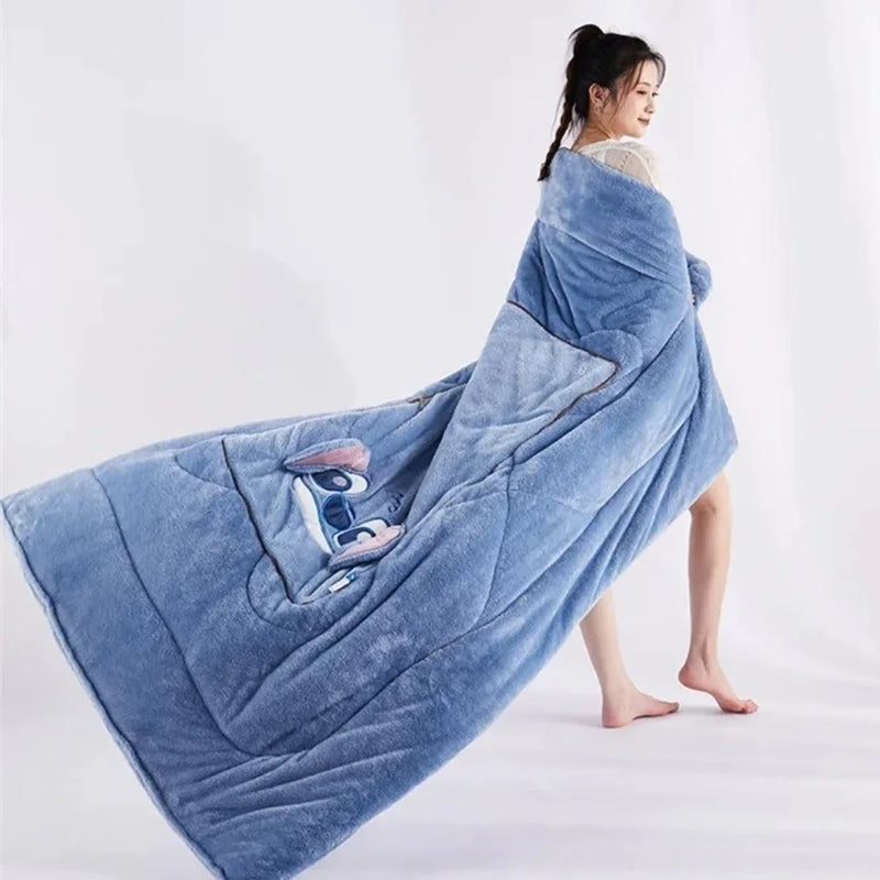 Almofada + COBERTO STITCH - 2 EM 1 (Compre e leve um MINI STITCH DE BRINDE)