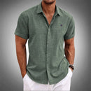 Camisa Manga Curta Tommy 100% Linho (LEVE 2 E PAGUE SOMENTE 1)